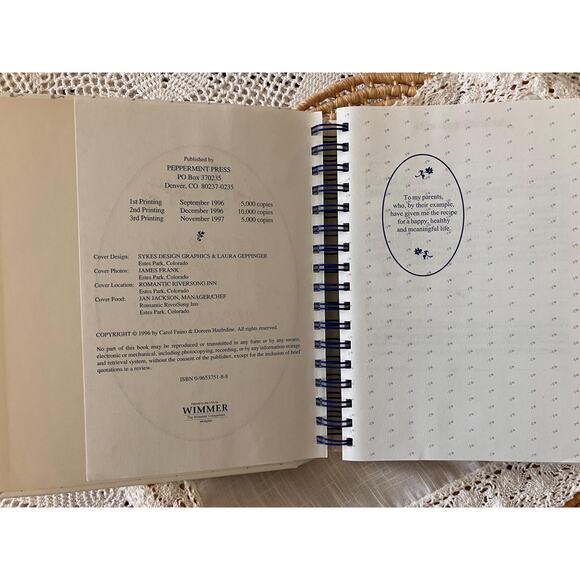 Signed 1997 Colorado Bed & Breakfast Cookbook: 85 Inn Recipes - Picture 3 of 7